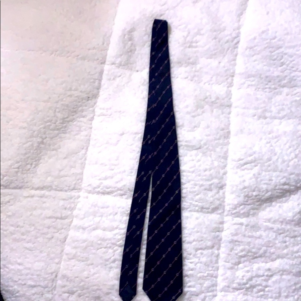 Dark blue Gucci tie